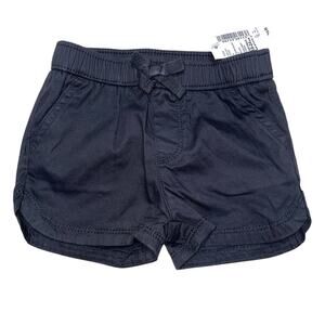 The Children's Place Black Toddler Twill Shorts 18-24M New